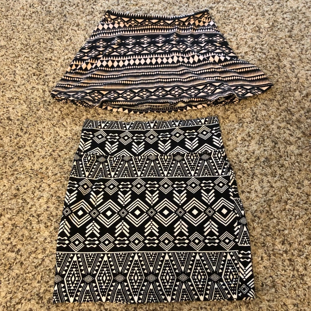 BUNDLE! Two Charlotte Russe mini skirts